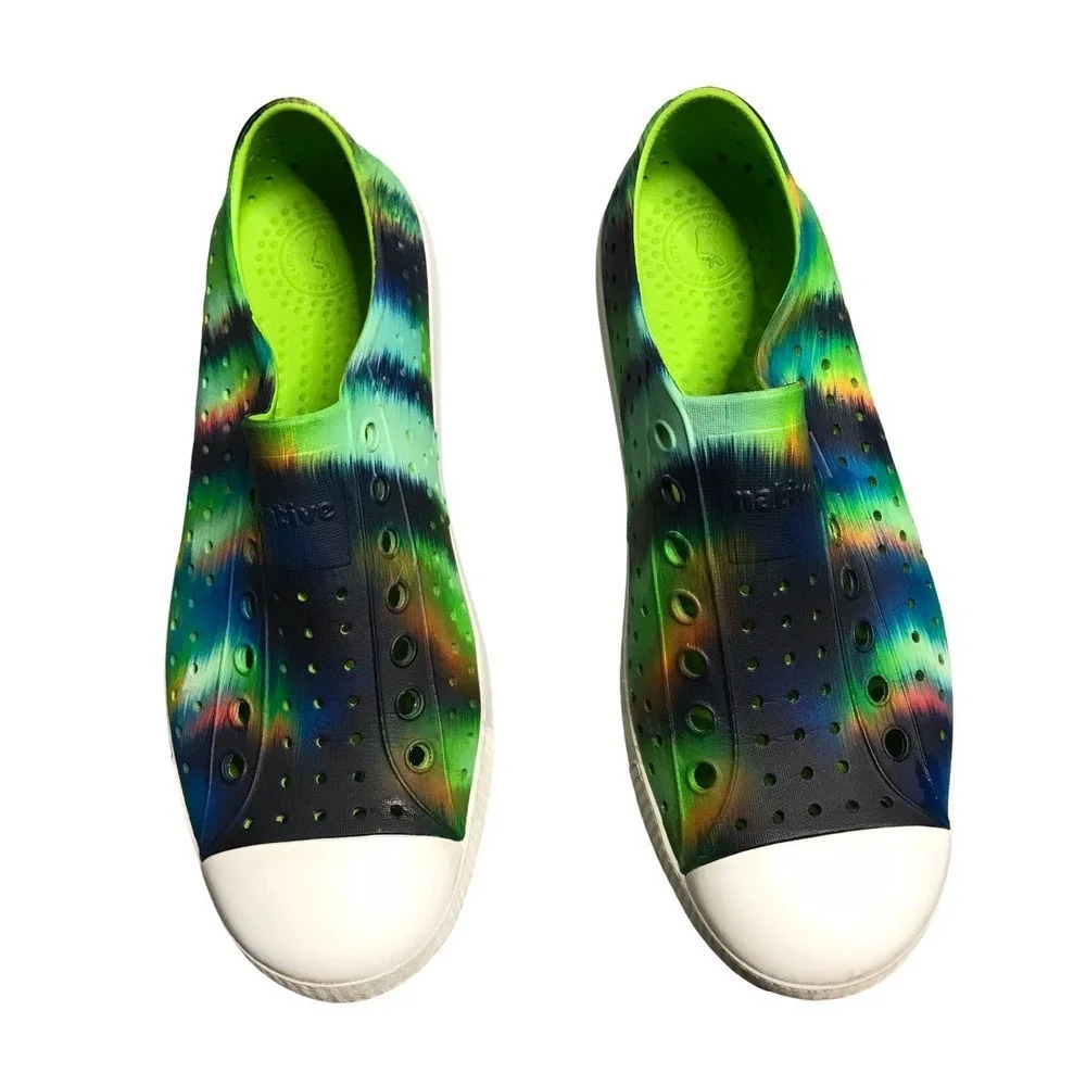 Native Jefferson Green Tie Dye Shoes - Picture 2 of 4